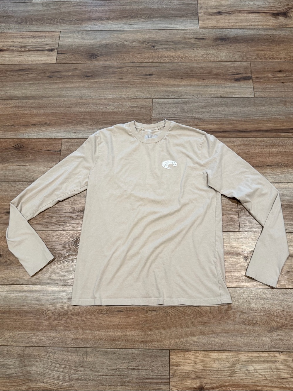 Costa Men’s Long Sleeve Tan Fishing Shirt Size Medium